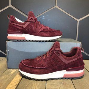Womens New Balance 574 Sport Burgundy Size 7.5